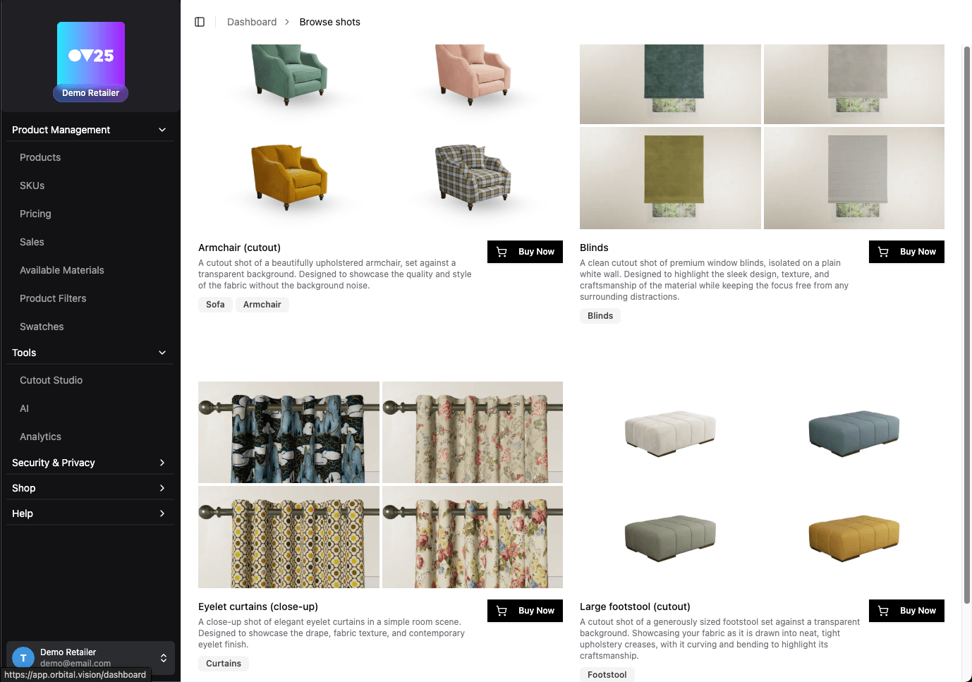 Browse Material Shots