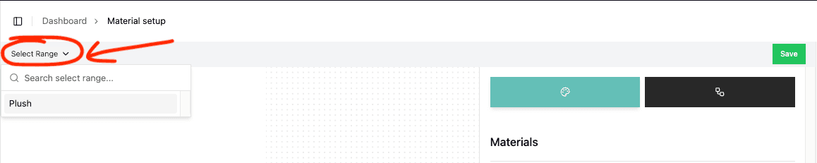 Select material range